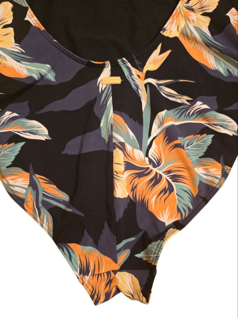 Roxy One Piece Swimsuit ANTHRACITE TROPICOCO Size Large - Picture 10 of 12